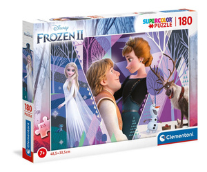 Clementoni Puzzle 180 elementów Superkolor Frozen 2