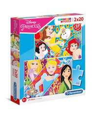 Clementoni Puzzle 2x20 el. Super Kolor Princess