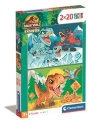 Clementoni Puzzle 2x20el Super Kolor Jurassic World 248100