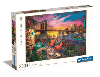 Clementoni Puzzle 3000 HQ Manhattan Balcony Sunset 335527