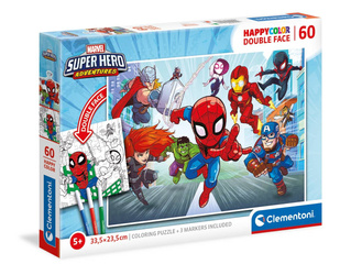 Clementoni Puzzle 60 Happy Color Marvel Super Hero
