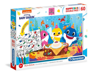 Clementoni Puzzle 60 el. Happycolor Baby Shark