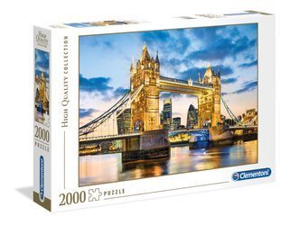 Clementoni puzzle 2000 tower bridge at dusk