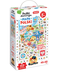 Czuczu: puzzle obserwacyjne - mapa polski 5+ 490968