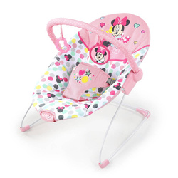 DISNEY BABY Leżaczek z wibracją Myszka Minnie Spotty Dotty 0m+ do 9kg 122291