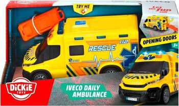 Dickie Iveco Daily Ambulans 18cm światło/dźwięk 082900