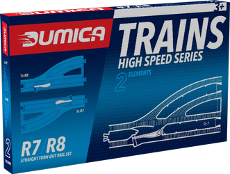 Dumica straight turn out rail set r7-8 203247