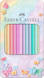 Faber-Castell Kredki ołówkowe Sparkle 12kol pastel w opakow.metalowym 019106