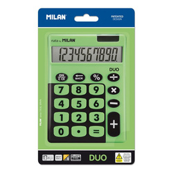 Kalkulator Milan 10 poz. Touch Duo zieleń 045113