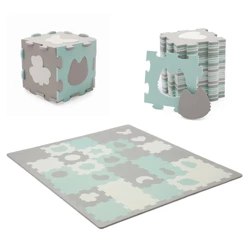 Kinderkraft Luno Shapes Mint  mata piankowa puzzle 919321