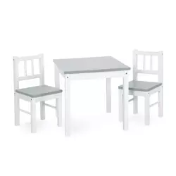 Klupś Stolik z dwoma krzesełkami JOY biały szary