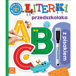 Książeczka Piszę, czytam i zmazuję Literki przedszkolaka z pisakiem Wydanie II 133875