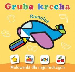 Książeczka gruba krecha samolot