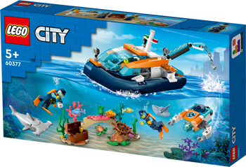 Lego 60377 City Łódź do nurkowania badacza
