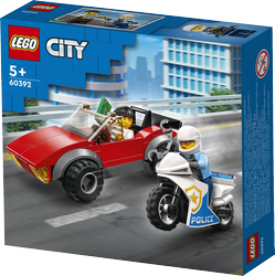 Lego 60392 City Motocykl policyjny - pościg za samochodem