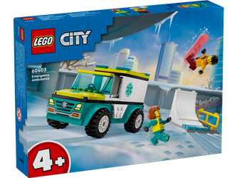 Lego 60403 City Karetka i snowboardzista