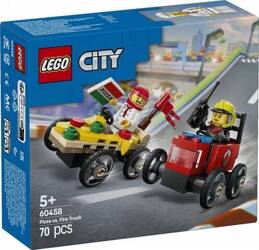 Lego 60458 City Zestaw wyścigówek pizza kontra wóz strażacki 812588