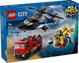 Lego 60462 City Zestaw z helikopterem wozem strażackim i łodzią podwodną 812625