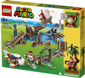 Lego 71425 Super Mario Przejażdżka wagonikiem Diddy Konga zestaw rozszerzający