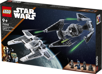 Lego 75348 Star Wars Mandaloriański myśliwiec Fang Fighter kontra TIE Interceptor