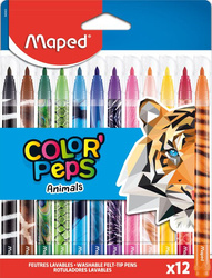 Maped Flamastry Colorpeps Animals 12kolorów 454038