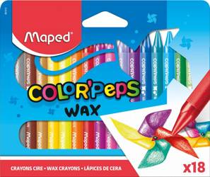 Maped Kredki świecowe Colorpeps 18kol w pudełku 610120