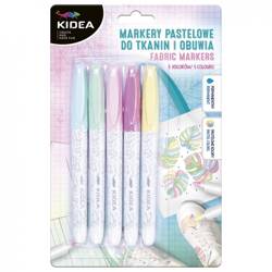 Markery Pastelowe Do Obuwia I Tkanin 5 Kolorów Kidea 085347
