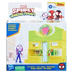Marvel F6688/F8361 Spidey i przyjaciele Zestaw Supermarket figurka Ghost Spider 139160