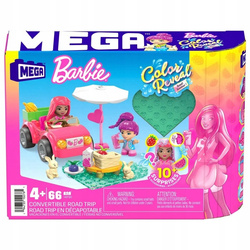 Mega Bloks GWR34 Barbie Color Reveal Cabriolet 66szt. 102761