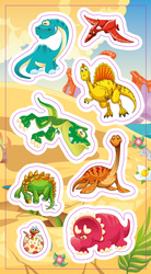 Naklejki Dinozaury 132545