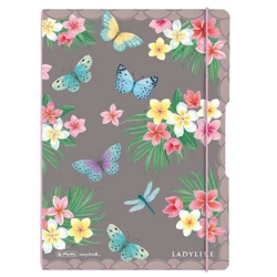 Notatnik Flex My.book A4 2x40 kartek w kratkę i w linię Ladylike Butterflies 366784