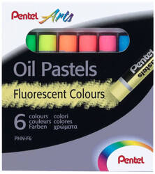 Pentel Pastele olejne 6kol fluorescent PHN-F6 402490