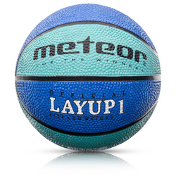 Piłka do kosza Meteor Layup #1 niebieska 059283