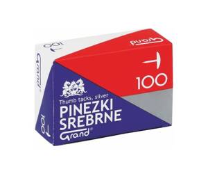 Pinezki srebrne 50szt grand 230265 /10/