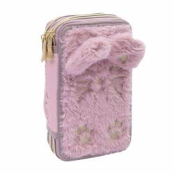 Piórnik JUMBO potrójny z wyposażeniem ASTRABAG FLUFFY KITTY AC31 228600