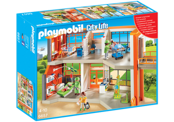 Playmobil 6657 city life dziecięcy szpital z wyposażeniem