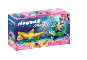 Playmobil 70097 magic król morza z rekinem