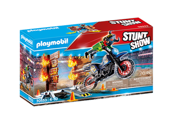 Playmobil 70553 stuntshow motor z przeszkodą