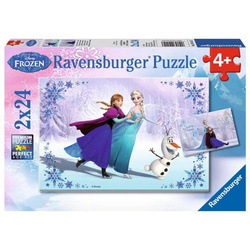 Puzzle Ravensburger 2x24el Frozen Siostry na zawsze 091157