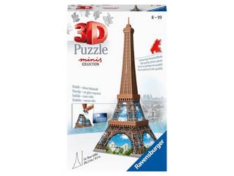 Puzzle Ravensburger 3D 54el mini Budynki Wieża Eiffla 125364