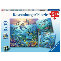 Puzzle Ravensburger 3x49el Podwodne życie 051496