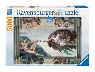 Puzzle Ravensburger 5000el Michał Anioł Stworzenie Adama 174089