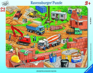 Puzzle Ravensburger ramkowe 12el Co tu pasuje ? Plac budowy 060580