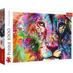 Puzzle Trefl 1000 Kolorowy lew 107074