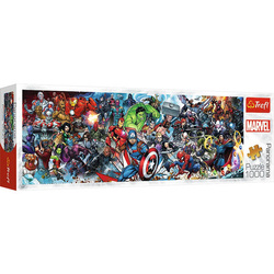 Puzzle Trefl 1000 Panoramiczne Dołącz do Uniwersum Marvela 290479