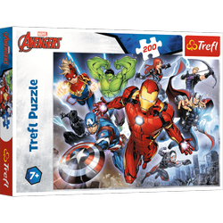 Puzzle Trefl 200 Waleczni Avengersi/ Disney Marvel The Avengers 132601