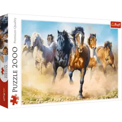 Puzzle Trefl 2000 Galopujące stado koni