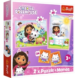 Puzzle Trefl 2w1 + memos Gabi z Kocim Przyjacielem 933826