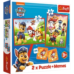 Puzzle Trefl 2w1 + memos Psia ekipa w akcji 933376