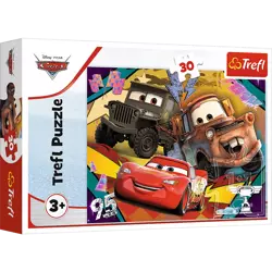 Puzzle Trefl 30 Rozpędzone samochody Disney Cars 182934